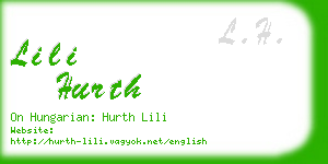 lili hurth business card